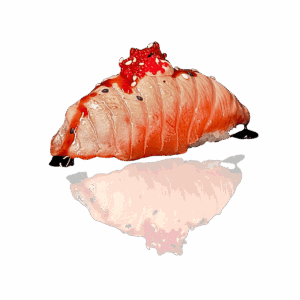 104 sake nigiri flambiert