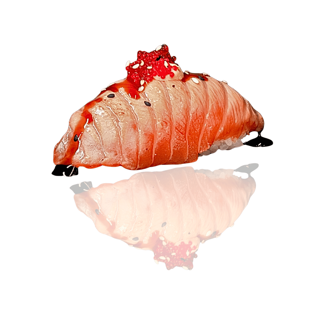 104 sake nigiri flambiert